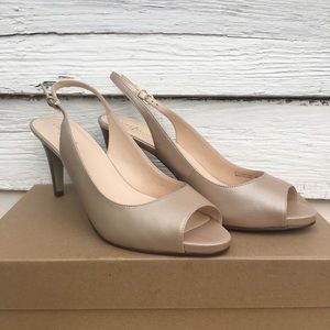Cole Haan sz 9 Margot peep toe sling backs